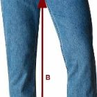 Размеры мужских джинсов