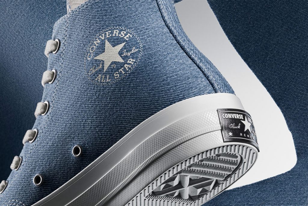 Converse добавил в свою новую коллекцию обувь из переработанного денима